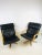 Set of Mid-Century Swedish Leather Swivel Chairs, 1970s For Sale - Image 4 of 18
