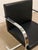 Mid 20th Century Styled After Mies Van Der Rohe Flat Bar Brno Chair in Black Leather & Chrome For Sale - Image 11 of 12