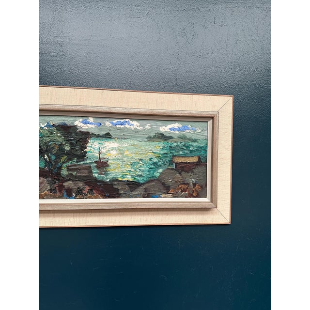Bertil Wahlberg, Coastal Village, 1950s, Oil on Canvas, Framed For Sale - Image 13 of 18