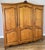 Vintage French Louis XVI Style Carved Oak 3-Door Armoire For Sale - Image 13 of 13