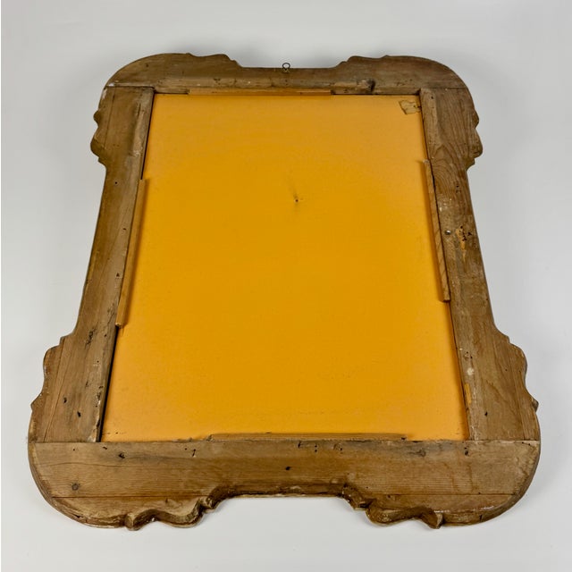 Antique Gilded Carved Wood Wall Mirror, 19th Century For Sale - Image 6 of 10