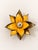 1970s Vintage Brass Wall Sconces with Floral Motif, France, 1960, Set of 2 For Sale - Image 5 of 9