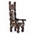 Pair of Restored Witco Conquistador Vintage Tiki Throne Chairs in New Faux Leopard Fur For Sale - Image 10 of 18