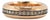 Men’s David Yurman Beveled 18k Rose Gold 0.87ctw Cognac Diamonds 6mm Band Ring, Size 8 For Sale