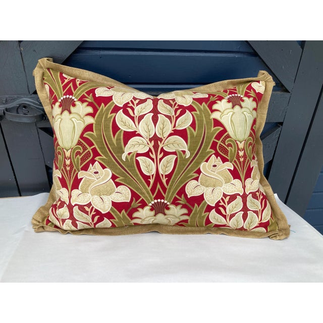 Mary Jane McCarty Designs Art Deco Fabric Pillow For Sale - Image 4 of 4