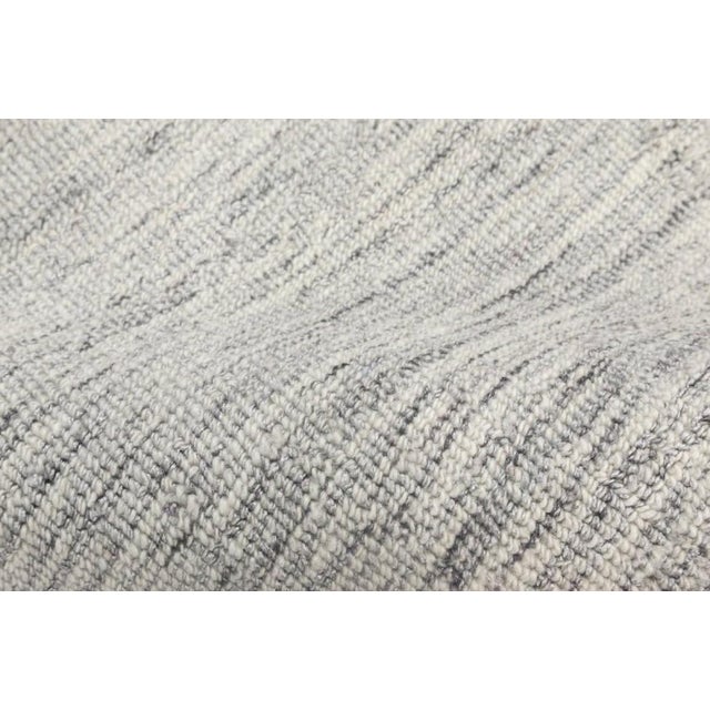 Contemporary Bauer collection grey handmade wool rug by Doris Leslie Blau Size: 6'6" × 7'0" (198 × 213 cm). This Mid-...