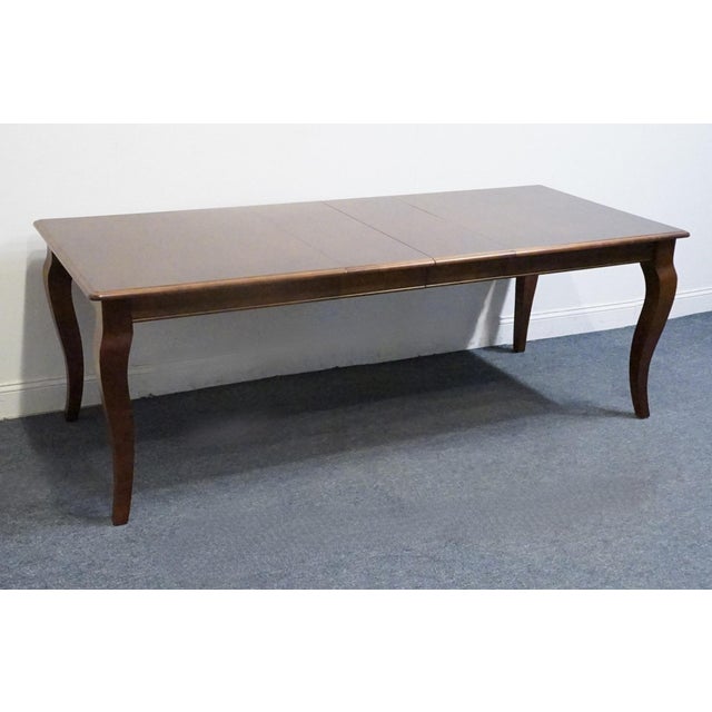 Bassett Bassett Furniture Cherry Traditional American Empire Style 84" Dining Table 4469-3660 For Sale - Image 4 of 11