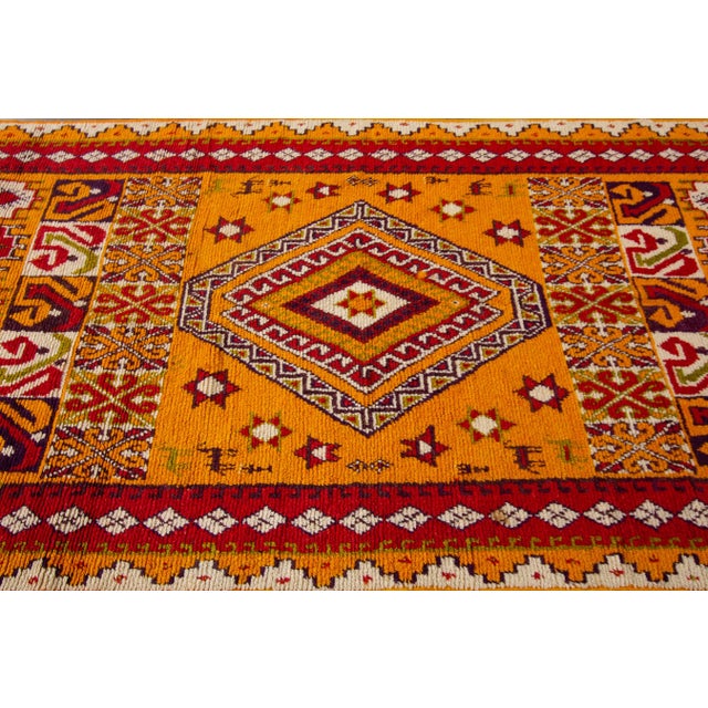 Mid-20th Century Vintage Moroccan Wool Rug For Sale - Image 9 of 11