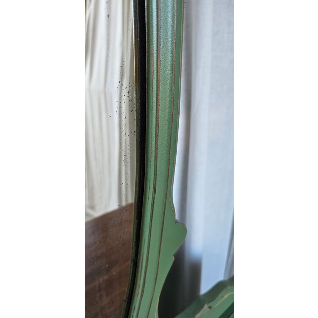 Vanity With Mirror, Vintage Piece, Circa 1930's, Green Boho Style For Sale - Image 14 of 14