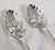 Georgian Sterling Silver Fruit Serving Spoons, London, 1737 & 1763, Set of 2 For Sale - Image 14 of 18