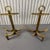 1970s Pair of Mid-Century Brass Anchor Andirons For Sale - Image 5 of 8