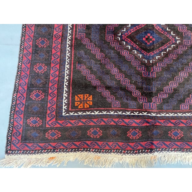 2000 - 2009 Good Quality Herati Baluch Tribal Gallery Runner Rug - 4'6" X 9'0" For Sale - Image 5 of 12