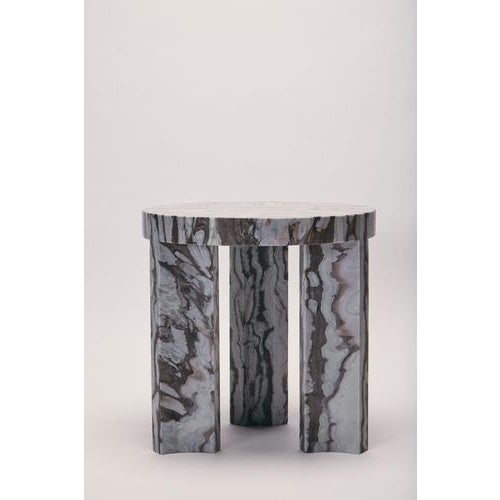 Not Yet Made - Made To Order Bamboo and Marble Carrara Side Table Inlay by Reda Amalou Design For Sale - Image 5 of 8