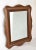 John Widdicomb Walnut & Gilt Accent Scalloped Rectangle Vintage Wall Mirror 70s For Sale - Image 12 of 13