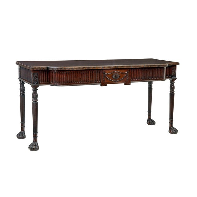 19th Century Irish Carved Serving Table from Robert Strahan & Co, 1860s For Sale - Image 13 of 13