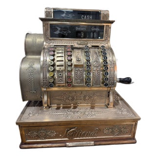 Late 20th Century National Cash Register Co. Brass Model 441 Cash Register For Sale