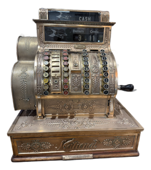 Late 20th Century National Cash Register Co. Brass Model 441 Cash Register
