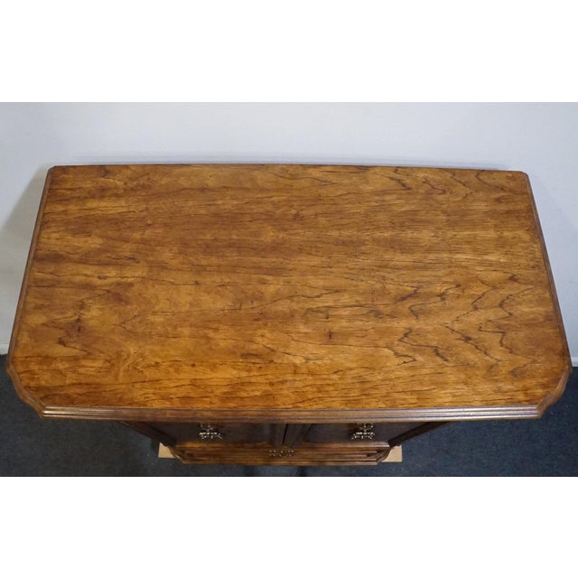 Stanley Furniture Solid Walnut Italian Provincial 40" Door Chest For Sale - Image 11 of 15