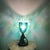 Mid 20th Century Mid Century Modern Unique Hand Crafted Table Lamp W/ Hand Blown Mottled Art Class Shade on Textured and Hammered Sculptured Base For Sale - Image 12 of 12