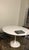 Authentic Knoll Saarinen Tulip Dining Table, 48" White For Sale In Providence - Image 6 of 12