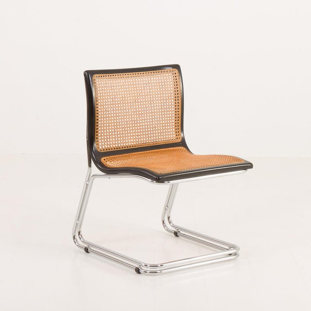Italian Cantilever Chair with Vienna Straw, 1970s For Sale - Image 14 of 17