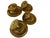 1970s Set of 4 Vintage Libra 1008 Spain Solid Brass Center Door Fixed Knobs - Louis XVI Style Spain 1970s-1980s For Sale - Image 5 of 6