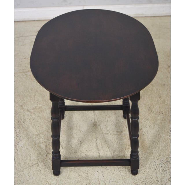 Lawrence Crouse Bench Made Primitive Tavern Table For Sale - Image 4 of 12