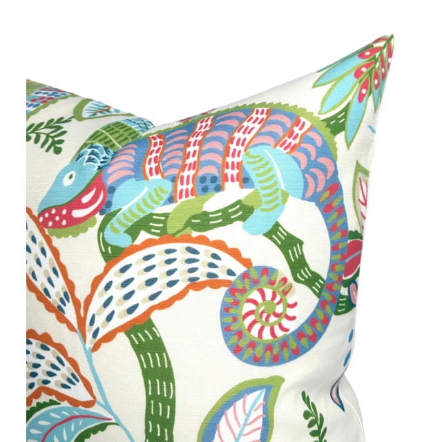 Iggy Outdoor Pillow Cover in Multi/Ivory ⭐️ Ships Within 2 Days On the Front: Iggy Printed Fabric On the Back: Ivory...