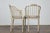 Wood Late 20th Century Baker Furniture Faux Bamboo Accent Chairs with Upholstered Linen Cushions, Pair For Sale - Image 7 of 12