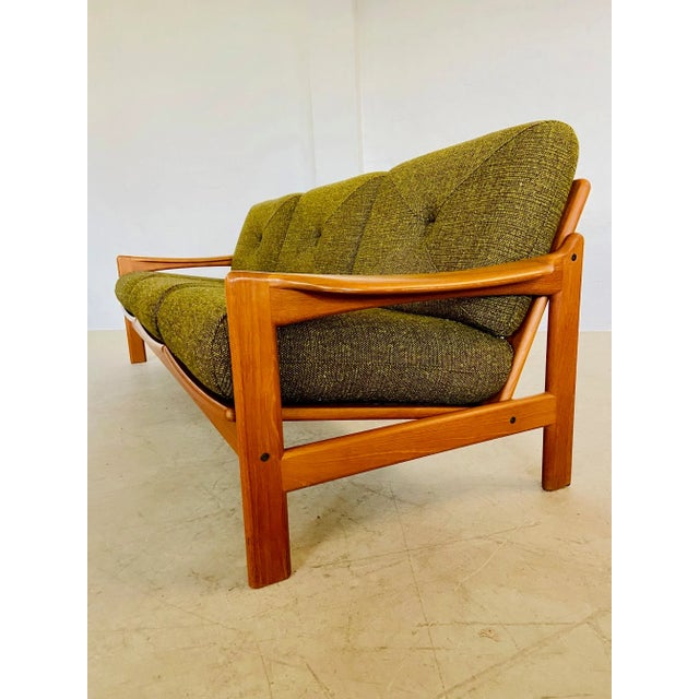 Textile Vintage Danish Three-Seater Sofa by Arne Wahl Iversen, 1960s For Sale - Image 7 of 18