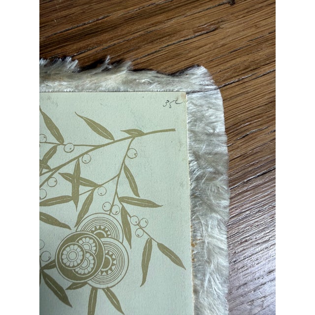 Late 19th Century Silk Fringe Card by L. Prang & Co. Victorian Aesthetic Movement For Sale - Image 5 of 7
