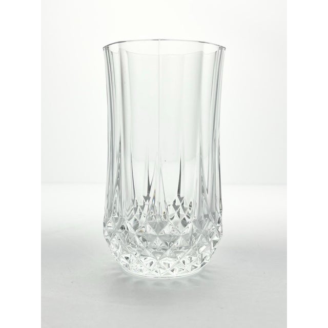 Cristal d' Arques Cristal D’Arques Longchamp Set of 12 Crystal Highball Tumbler Glasses For Sale - Image 4 of 7