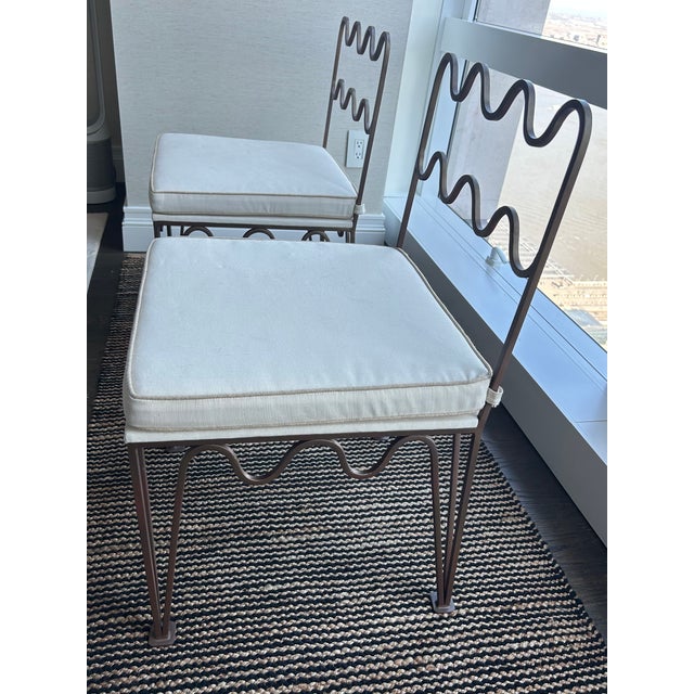 DESIGN FRERES Pair of Méandre Chairs by Design Frères For Sale - Image 4 of 5