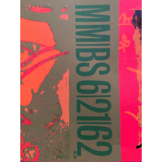 Bert stern - silkscreen the last session - red large screen print in a single run which was used as a proof for the no2...