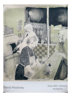 David Hockney, Fish and Chip Shop, 1954, Paper