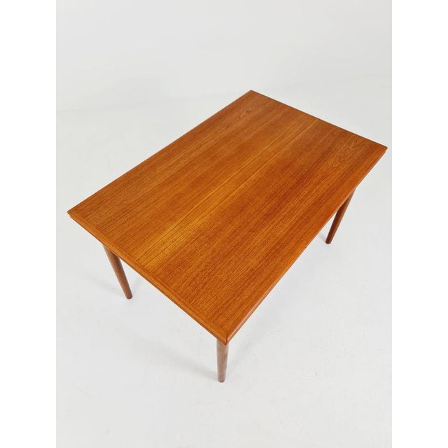 Danish Dining Table Rectangular Teak Table with Two Extension Leaves by N&R Möbler, Denmark, 1960s For Sale - Image 6 of 18