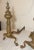 Pair of 2 Antique Ornate Victorian Solid Bronze Cast Iron Fireplace Andirons Set For Sale In New York - Image 6 of 16