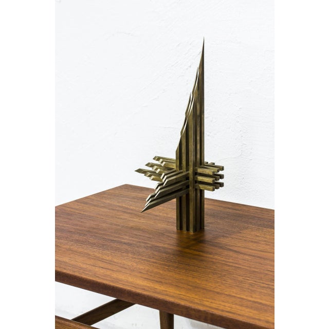 Cross'' sculpture by swedish painter and sculptor einar höste. Made from solid brass. Signed with artist label. Made...