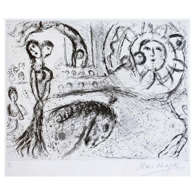 Marc Chagall, Le Cirque Fantastique, Etching, 1967 For Sale