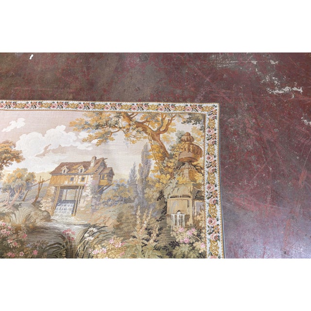 Pair of Late 20th Century French Gobelins-Style Verdure Tapestry Panels For Sale - Image 11 of 18