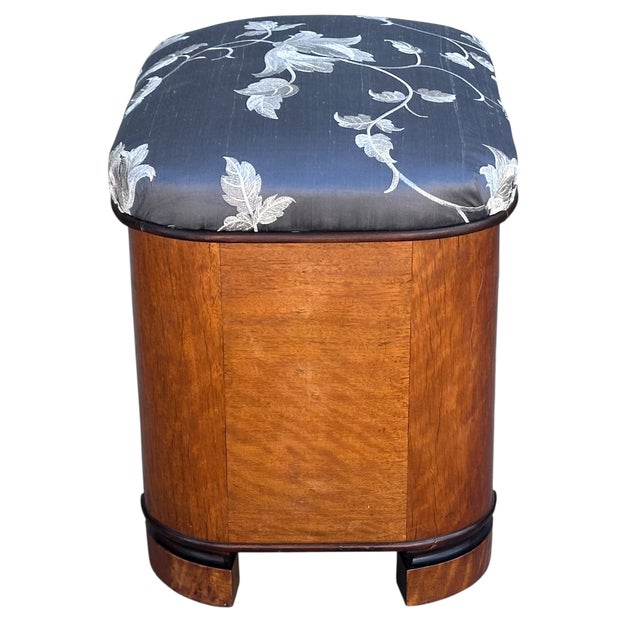 Antique Art Deco Vanity Stool Bench Stool.