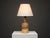 Tue Poulsen, Danish Mid-Century Modern, Table Lamp, Beige Ceramic, Denmark, 1950s A partially glazed stoneware table lamp...