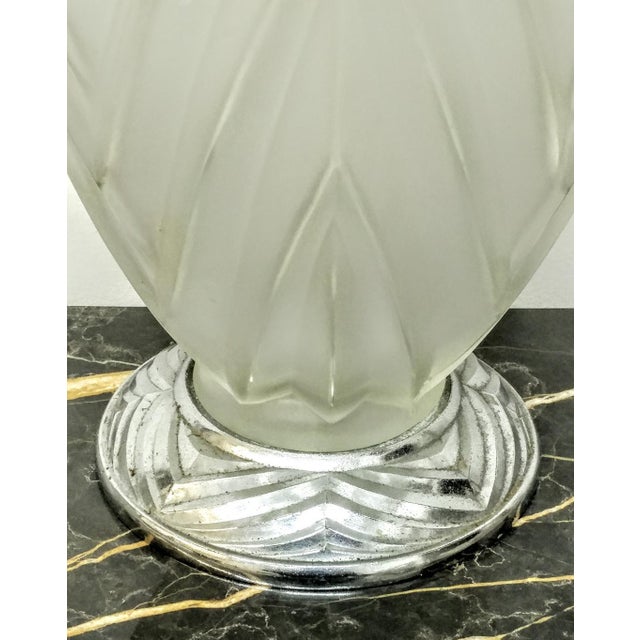 French Art Deco Table Lamp by Sabino For Sale In New York - Image 6 of 7