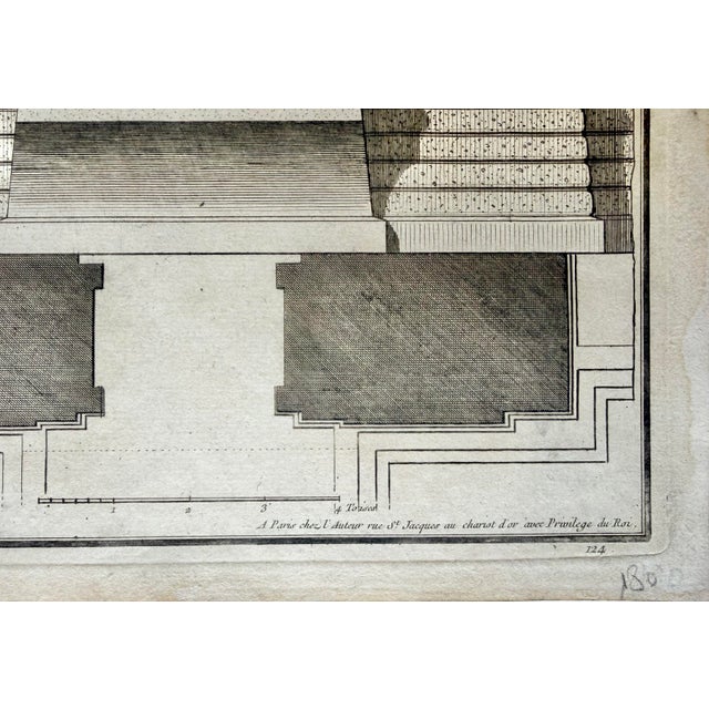 18th Century Hand-Colored Architectural Engraving by Jean-François De Neufforge, 1757 For Sale - Image 4 of 6