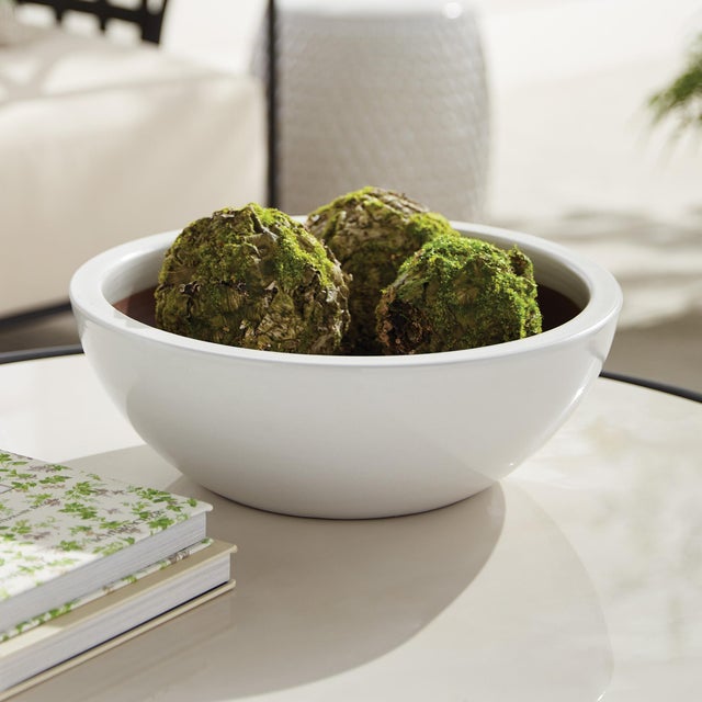 This set of earthenware low bowls are designed for the outdoors, but are equally as beautiful indoors. From the depth of...