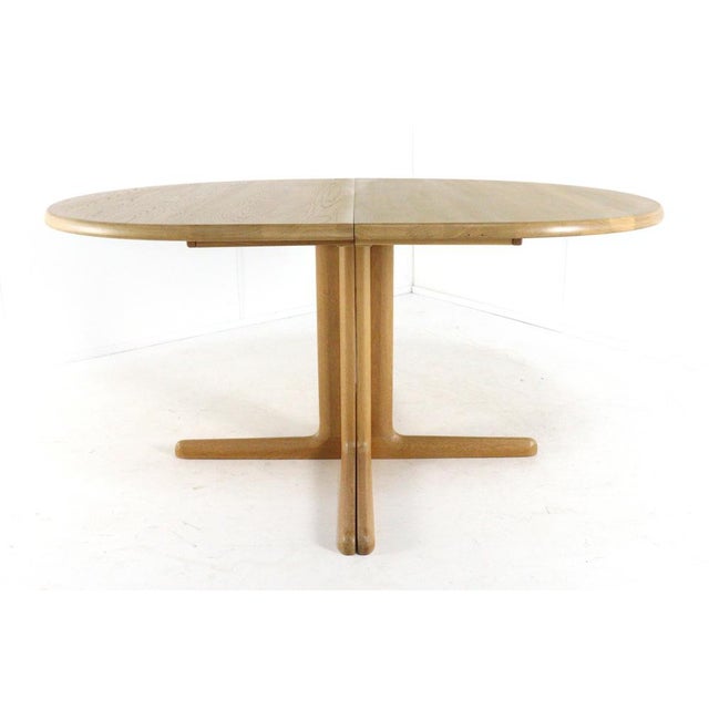Oval Oak Nakskov Extendable Dining Table by Juul Kristensen for JK Møbler For Sale - Image 15 of 16