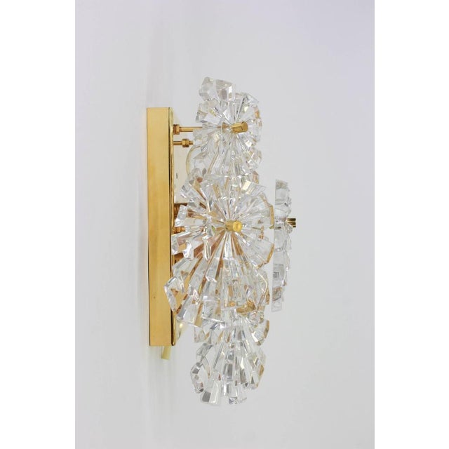German Crystal Sconces by Kinkeldey, 1970s, Set of 2 For Sale - Image 6 of 7