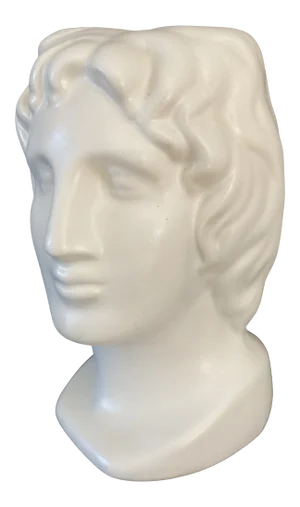 1980s Head of David Ceramic Sculpture