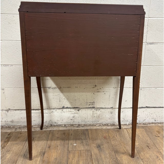 Antique French Louis XVI Style Secretary Slant Top Drop Front Petite Desk For Sale - Image 15 of 15