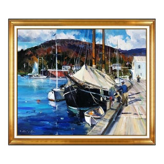 Late 20th Century Morning at the Docks, Dale Ratcliff For Sale
